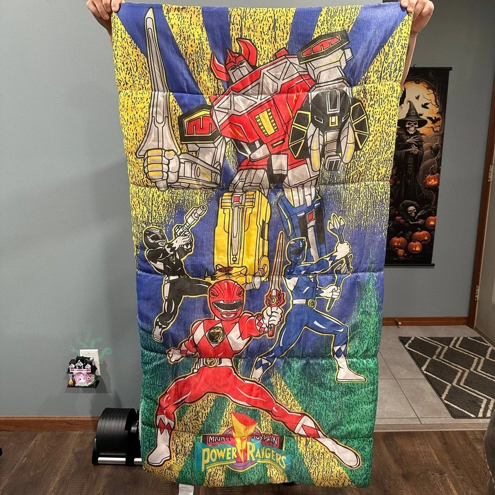 Vintage 1994 Mighty Morphin Power Rangers Sleeping Bag Saban
